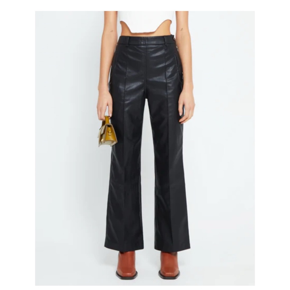 Kourt faux leather trousers